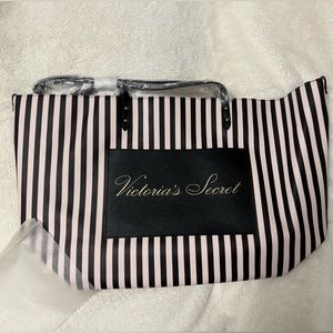 Victoria’s Secret Striped Logo Tote